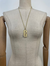 Load image into Gallery viewer, Gold Bark Initial Pendant
