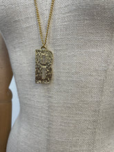 Load image into Gallery viewer, Gold Bark Initial Pendant
