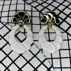 1980s Art Deco Style Earrings