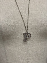 Load image into Gallery viewer, Silver Bark Initial Pendant
