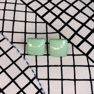 1960s Square Nylon Prism Earrings