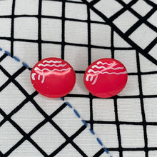Load image into Gallery viewer, 1970s Handpainted Earrings
