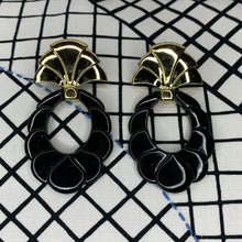 Load image into Gallery viewer, 1980s Art Deco Style Earrings
