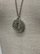 Load image into Gallery viewer, Silver Bark Initial Pendant
