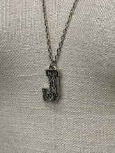 Load image into Gallery viewer, Silver Bark Initial Pendant
