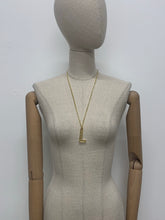 Load image into Gallery viewer, Gold Bark Initial Pendant
