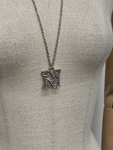 Load image into Gallery viewer, Silver Bark Initial Pendant
