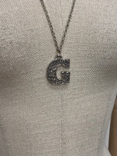 Load image into Gallery viewer, Silver Bark Initial Pendant

