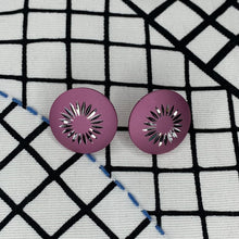 Load image into Gallery viewer, 1970s Etched Earrings

