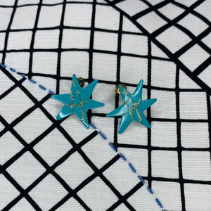 1980s Bang Enamel Earrings
