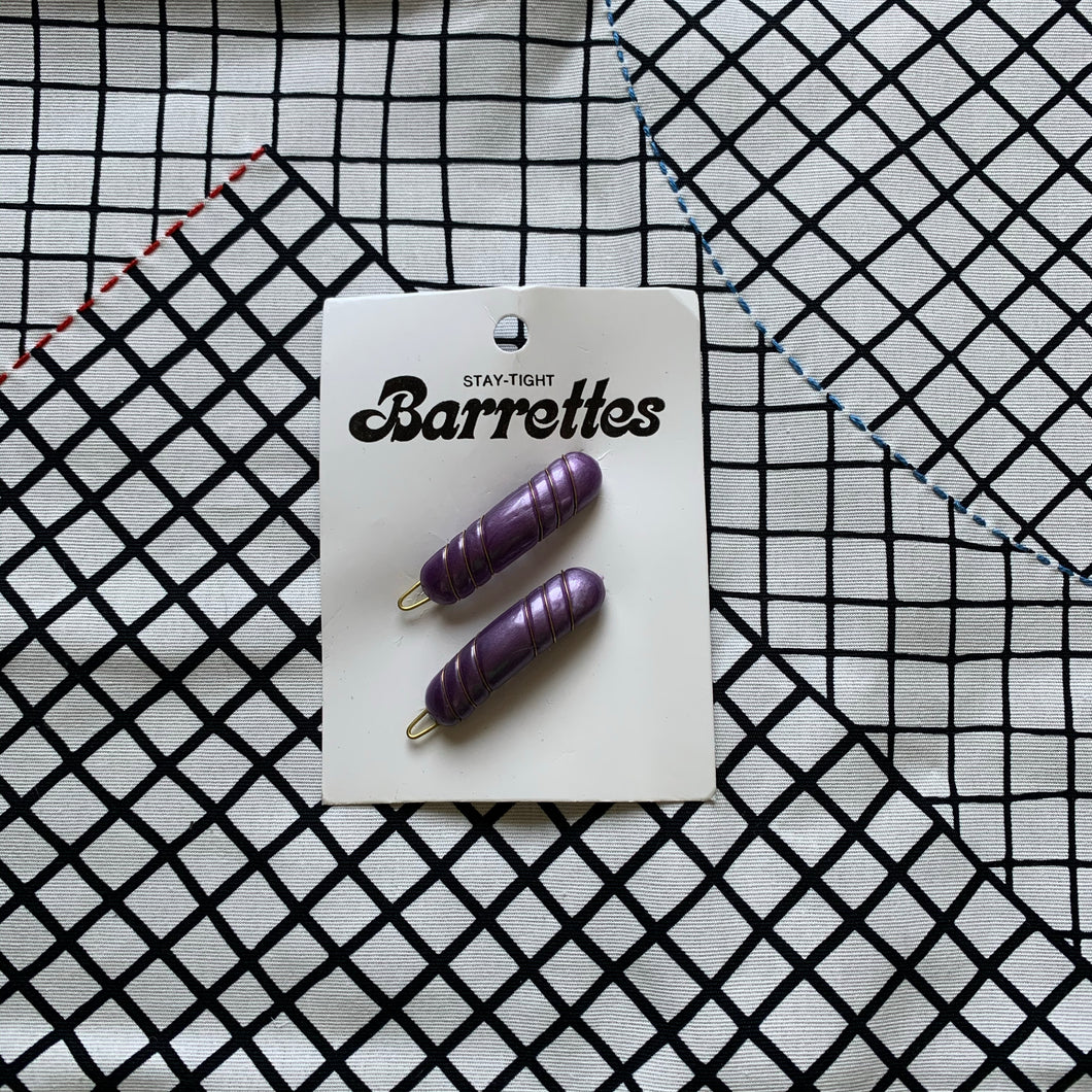 Stay-Tight Hair Barrette Pair