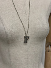 Load image into Gallery viewer, Silver Bark Initial Pendant
