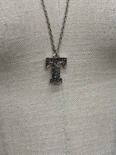 Load image into Gallery viewer, Silver Bark Initial Pendant
