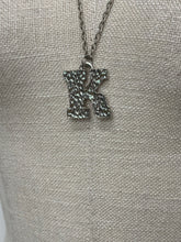 Load image into Gallery viewer, Silver Bark Initial Pendant
