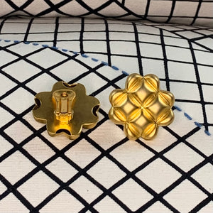 Gold Waffle Clip-Ons