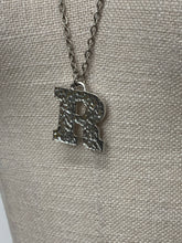 Load image into Gallery viewer, Silver Bark Initial Pendant
